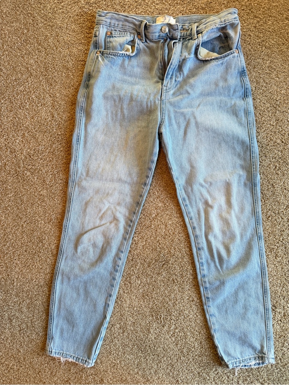 We The Free Light Blue Straight Leg Jeans